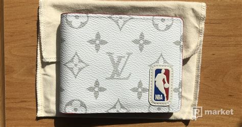 louis vuitton nba wallet white